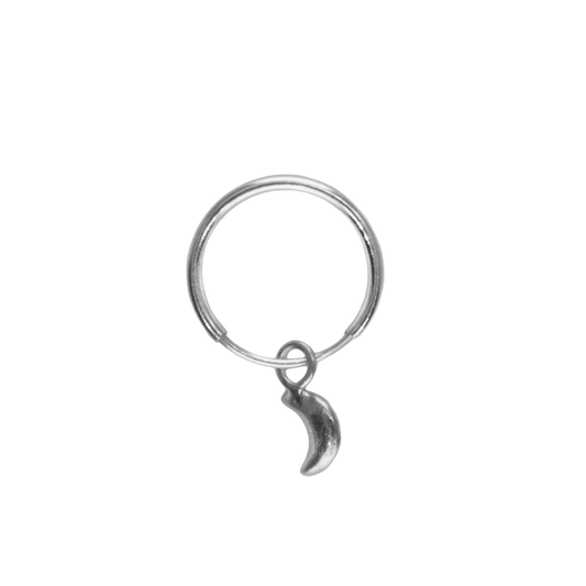 Arracada luna mini lisa