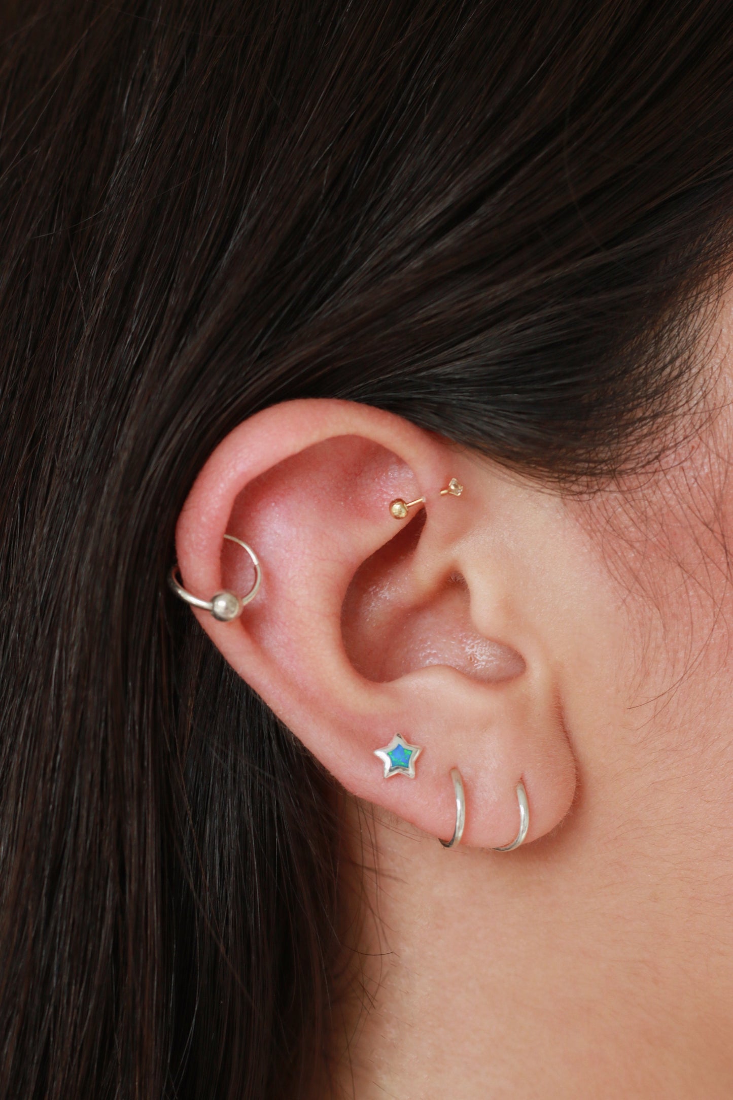 Piercing Estrella Ópalo Azul