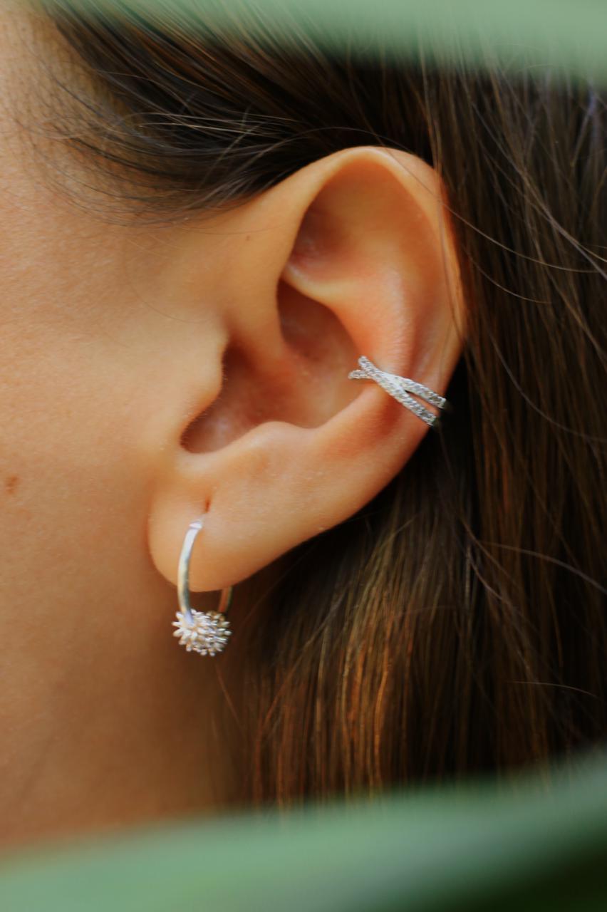 Earcuff Doble zirconia