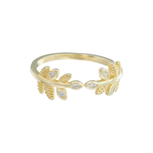 Anillo doble espiga gruesa